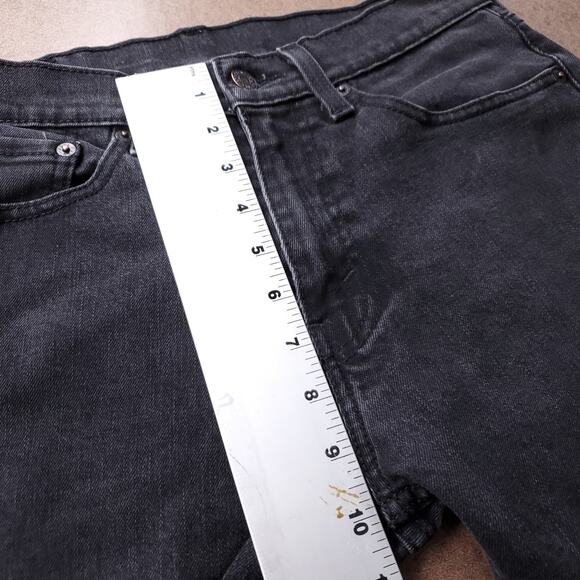 Levi's 505 Jeans Men 29x30 Black Straight Leg Grunge 90s Minimalist Casual Retro - Picture 12 of 14